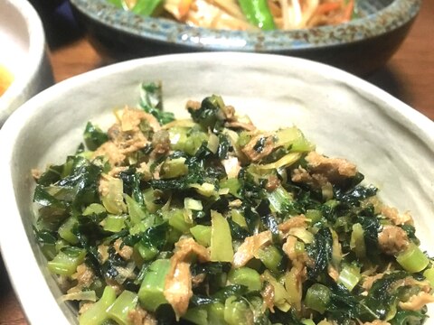 あと一品 大根葉とツナ炒め